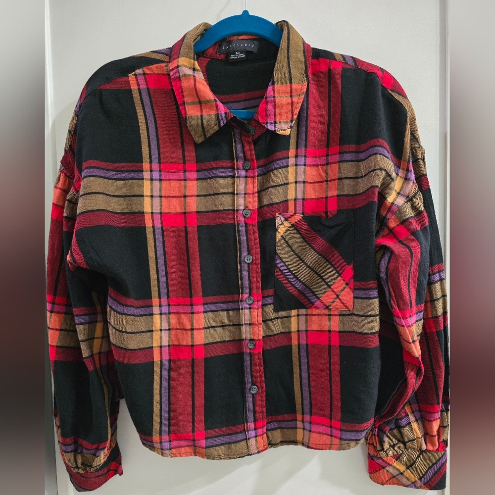 Sanctuary Multicolor Plaid Shirt
